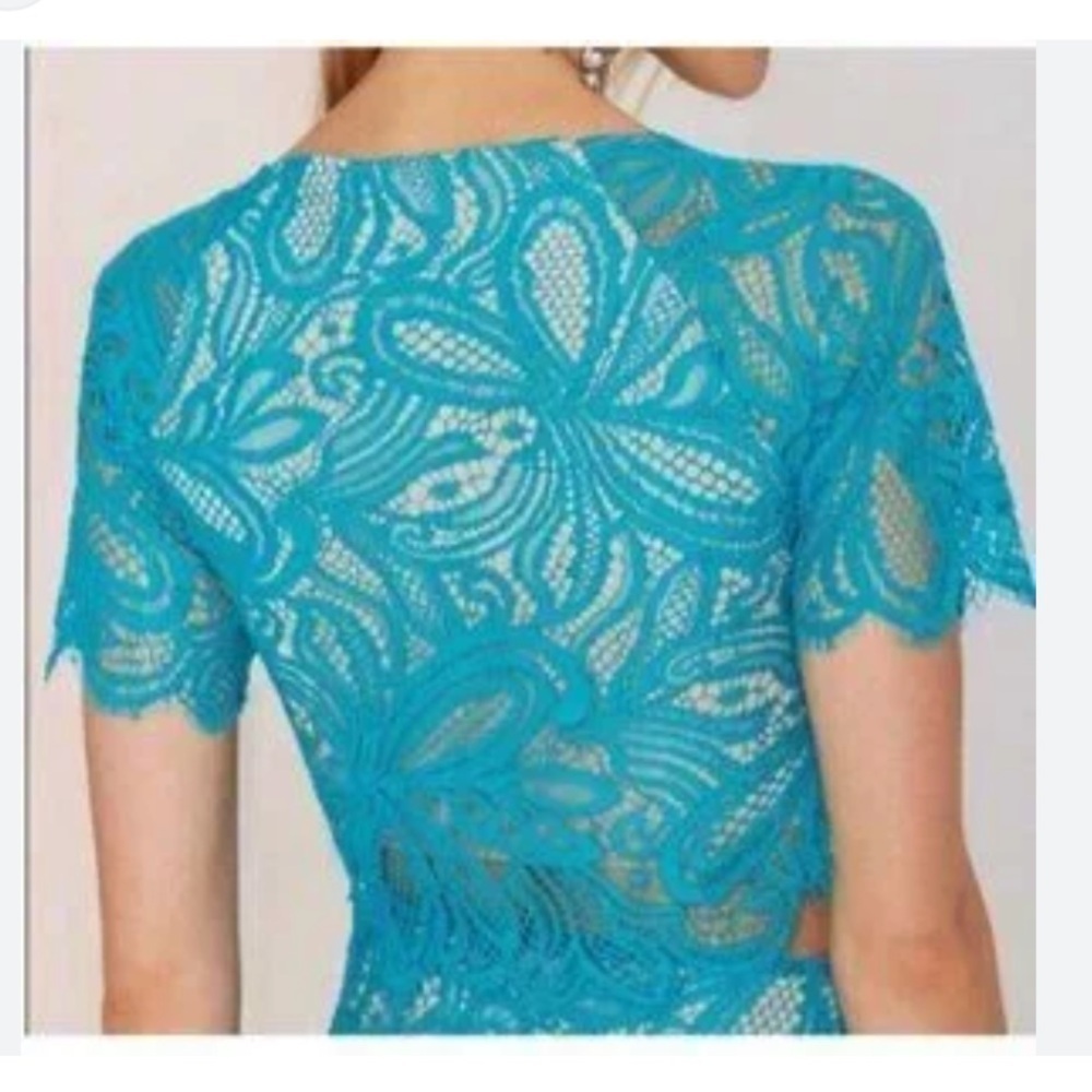 For Love & Lemons x Nasty Gal Beach Breeze Set in Teal - Picture 4 of 16